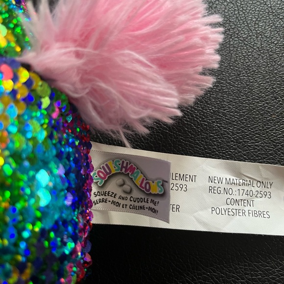 Sequin piggy unicorn Squishmallow 8 inch squish mallow - Picture 3 of 3